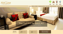 Desktop Screenshot of hopelandhotel.com